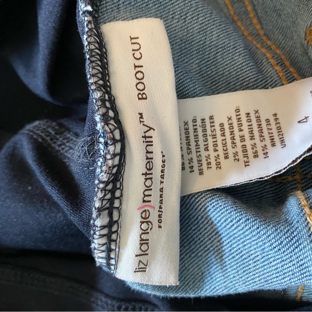 Liz Lange Maternity for Target Boot Cut Blue Jeans size 4 - Picture 6 of 8